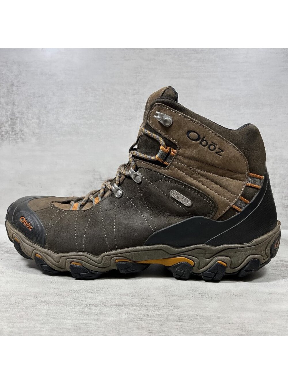 Oboz Bridger B-Dry Mid Hiking Boots - Men's Size 13 - Brown